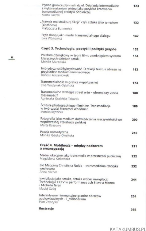 Sztuki w przestrzeni transmedialnej. Red. TOMASZ ZAŁUSKI.