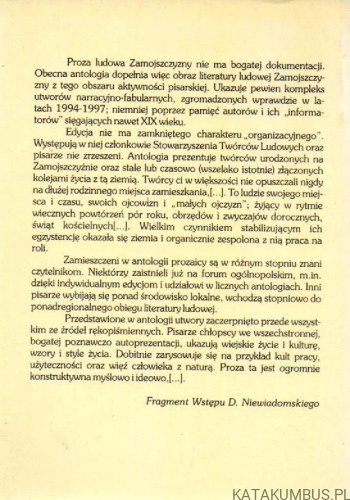 Drzewo życia. Antologia prozy ludowej Zamojszczyzny. DONAT NIEWIADOMSKI.