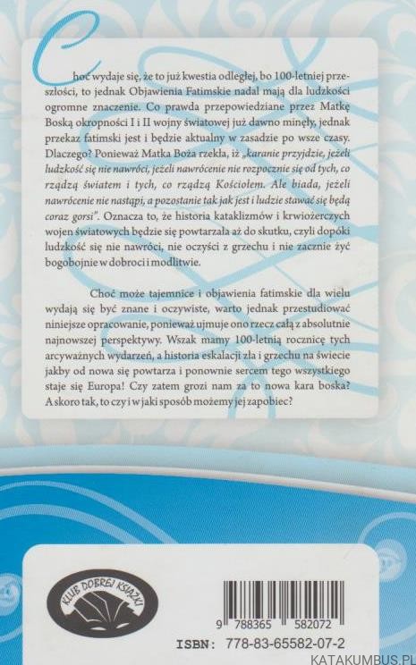 Matka Boża Fatimska. KS. RAFAŁ GNIŁA