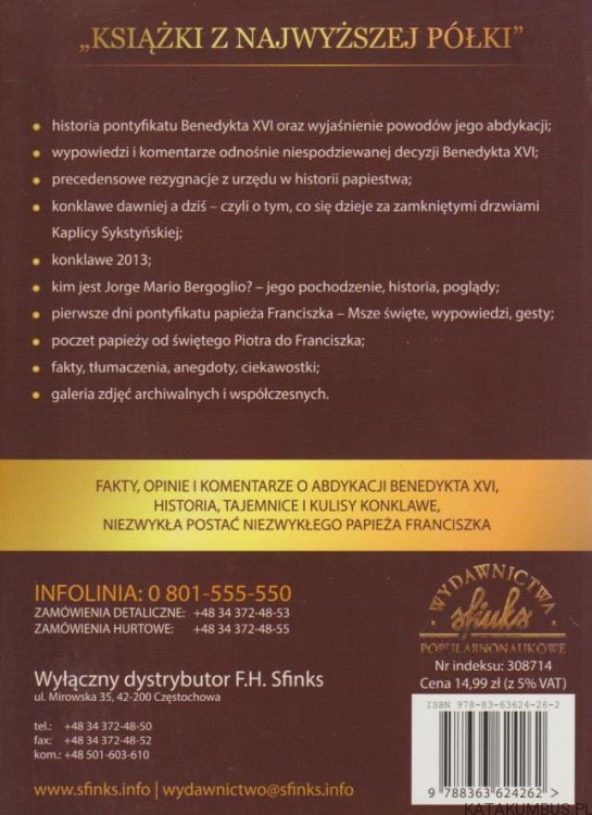 Habemus Papam - mamy papieża. RED. M. CZARNECKA, J. KĘPA 2