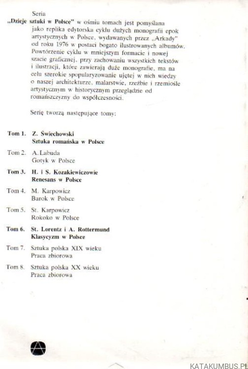 Sztuka Romańska w Polsce. ZYGMUNT ŚWIECHOWSKI