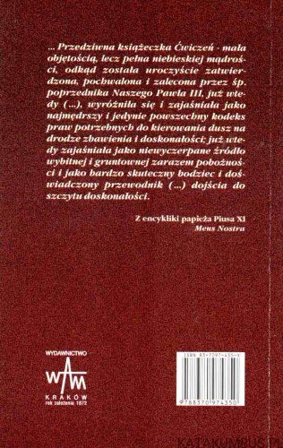 Dynamika ćwiczeń duchowych św. Ignacego Loyoli. WACŁAW KRÓLIKOWSKI SJ