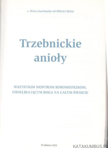 Trzebnickie Anioły. S. WIERA ISACHENKO