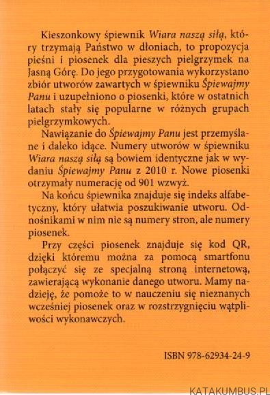 Wiara Naszą Siłą. Śpiewnik pielgrzymkowy 2013 PRACA ZBIOROWA