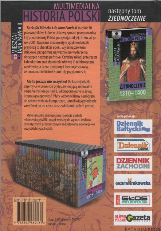 Multimedialna historia Polski. Zestaw 28 ksiażek i płyt. PRACA ZBIOROWA