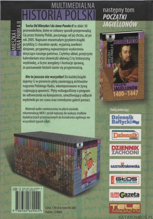 Multimedialna historia Polski. Zestaw 28 ksiażek i płyt. PRACA ZBIOROWA