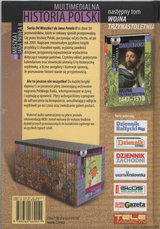 Multimedialna historia Polski. Zestaw 28 ksiażek i płyt. PRACA ZBIOROWA