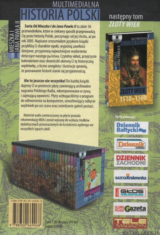 Multimedialna historia Polski. Zestaw 28 ksiażek i płyt. PRACA ZBIOROWA