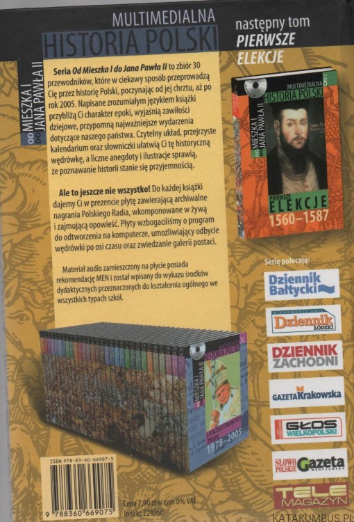 Multimedialna historia Polski. Zestaw 28 ksiażek i płyt. PRACA ZBIOROWA