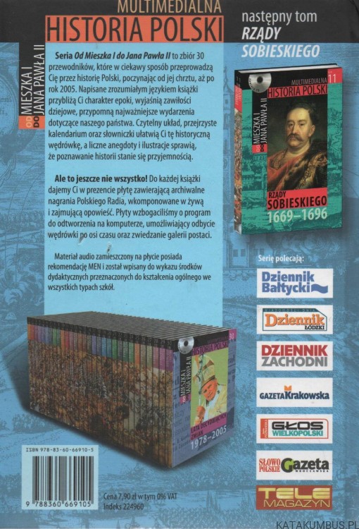 Multimedialna historia Polski. Zestaw 28 ksiażek i płyt. PRACA ZBIOROWA