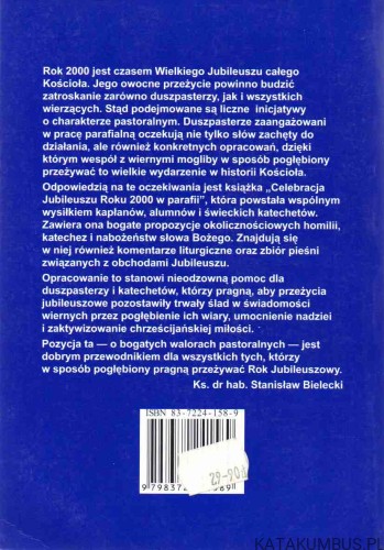 Celebracja Jubileuszu Roku 2000 w parafii. Pomoce duszpasterskie. JERZY OSTROWSKI