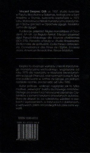 Początki Monastycyzmu tom 1. o. VINCENT DESPREZ OSB