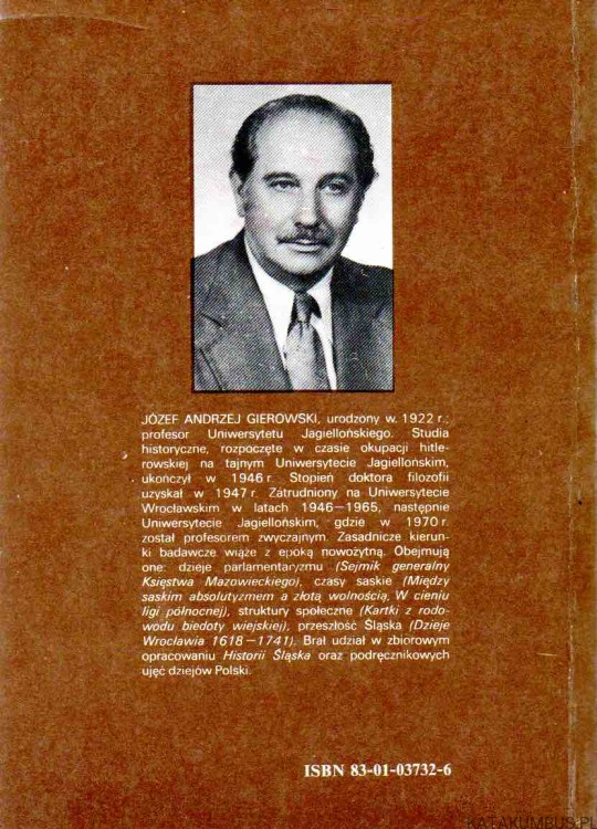 Historia Polski 1505-1764. JÓZEF ANDRZEJ GIEROWSKI