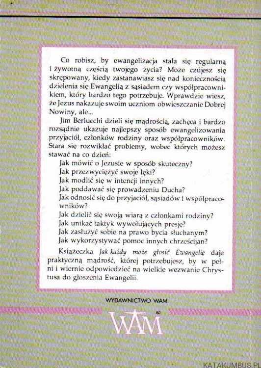 Jak każdy może głosić Ewangelię. JIM BERLUCCHI