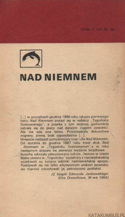 Nad Niemnem. Tom III. ELIZA ORZESZKOWA_2