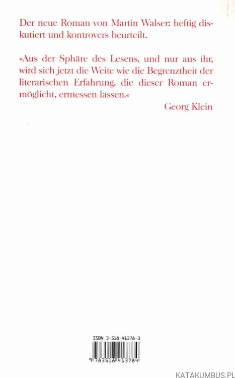 Tod eines Kritikers. MARTIN WALSER