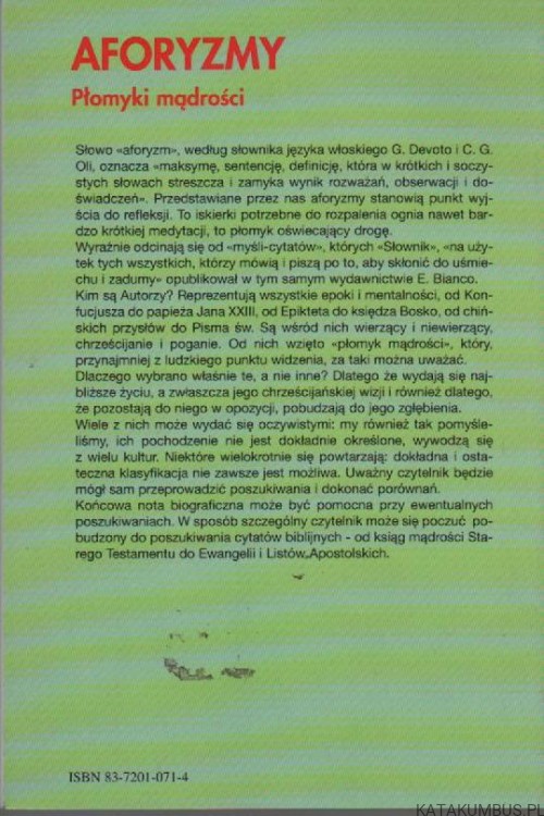 Aforyzmy. Płomyki mądrości. SILVANO GIANDUZZO