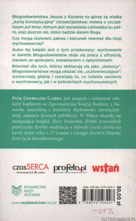 Błogosławieństwa wychowawcy. PIER GIORDANO CABRA2