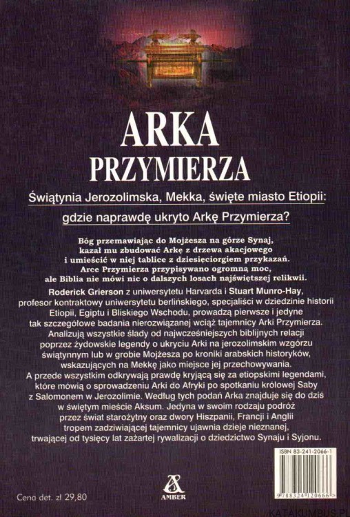 Arka przymierza. RODERICK GRIERSON, STUART MUNRO-HAY2