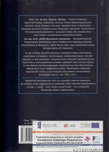 Kodeks postępowania administracyjnego. MAŁGORZATA JAŚKOWSKA, ANDRZEJ WRÓBEL 2