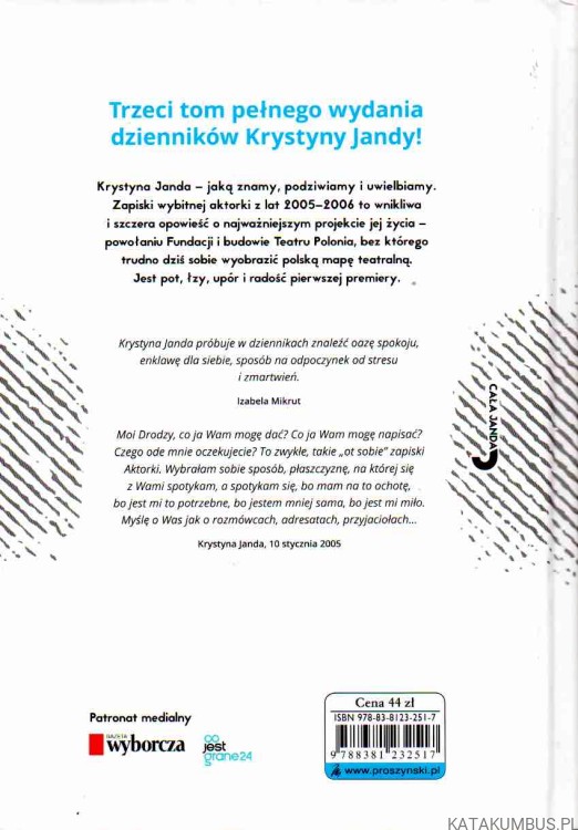 Dziennik 2005-2006. KRYSTYNA JANDA2