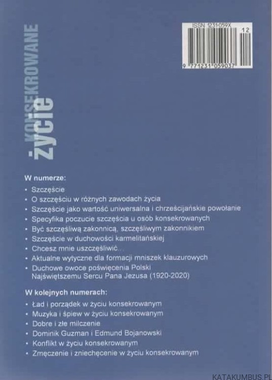Życie konsekrowane. Szczęście w życiu konsekrowanym. PRACA ZBIOROWA2