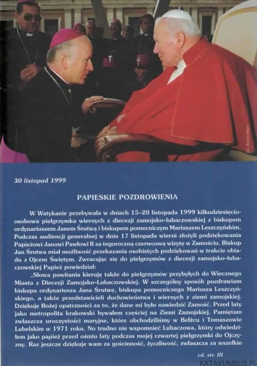 Papież Jan Paweł II W Zamościu. JANUSZ KAWAŁKO2