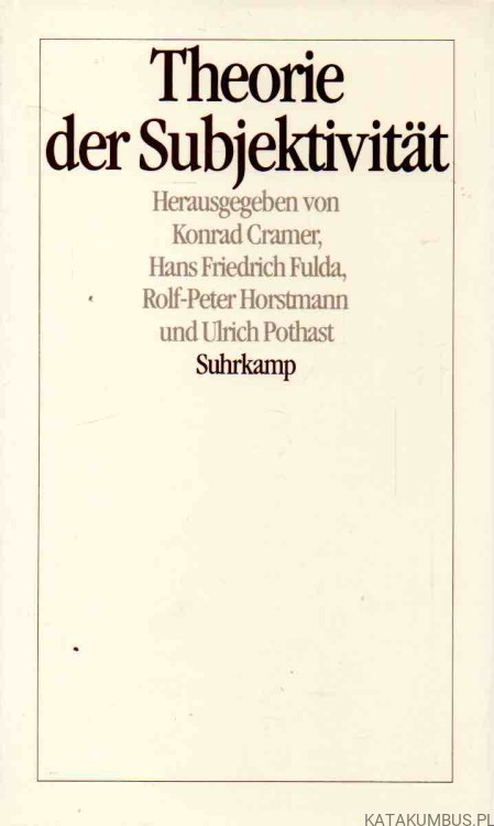 Theorie der Subjektivität