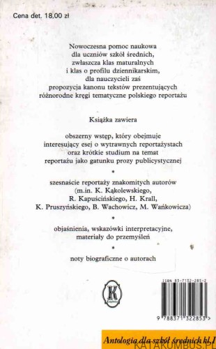 Antologia reportażu polskiego. KRYSTYNA HESKA-KWAŚNIEWICZ, BOGDAN ZELER2
