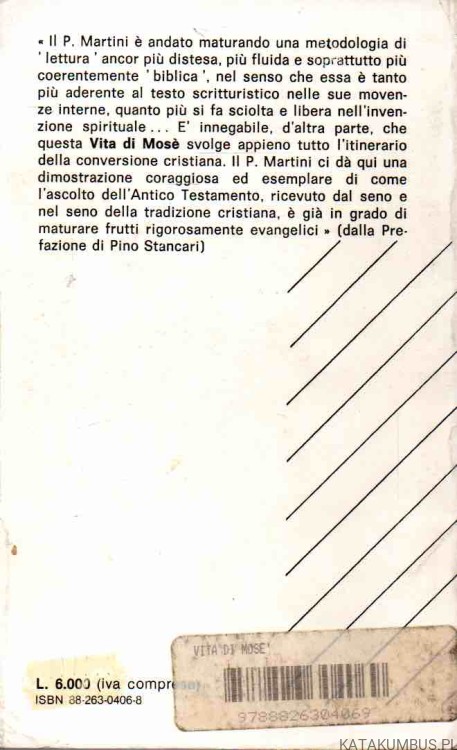 Vita di Mose. CARLO M. MARTINI