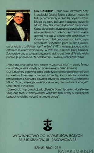 Dzieje życia. Św. Teresa z Lisieux. GUY GAUCHER OCD