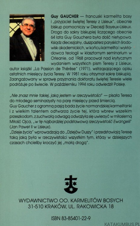 Dzieje życia. Św. Teresa z Lisieux. GUY GAUCHER OCD
