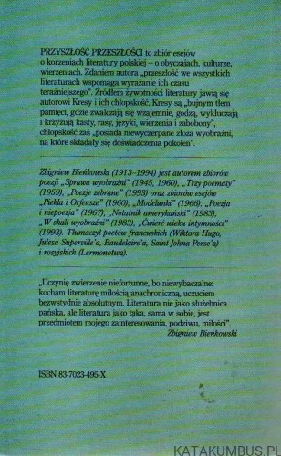 Przyszłość przeszłości. ZBIGNIEW BIEŃKOWSKI