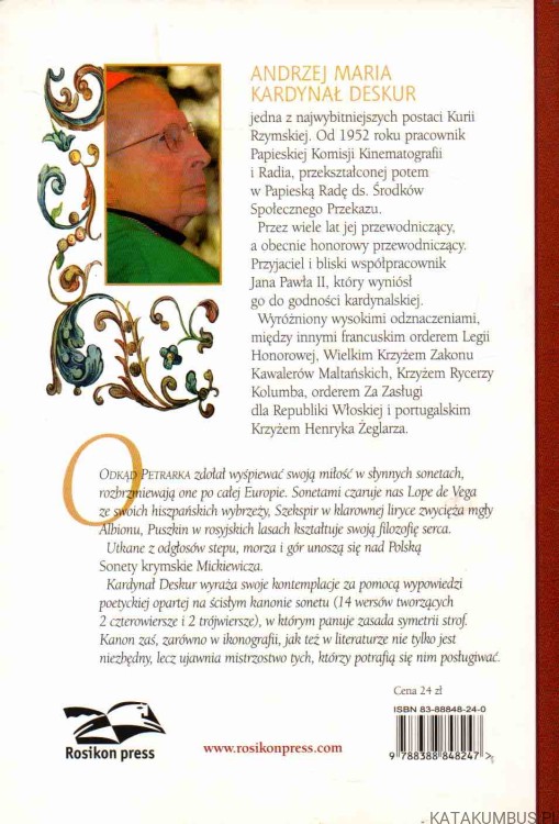 Sonety rzymskie. ANDRZEJ MARIA KARDYNAŁ DESKUR 2