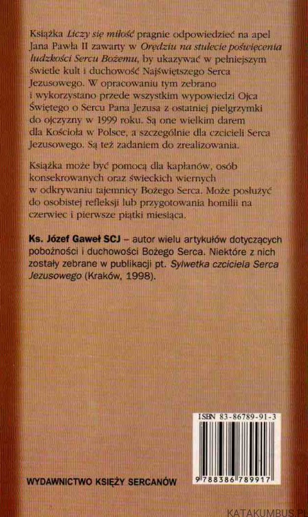 Liczy się miłość. Ks. JÓZEF GAWEŁ SCJ
