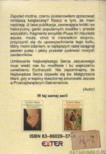 Nabożeństwo do Najświętszego Serca Jezusowego. W. DOYLE GILLIGAN