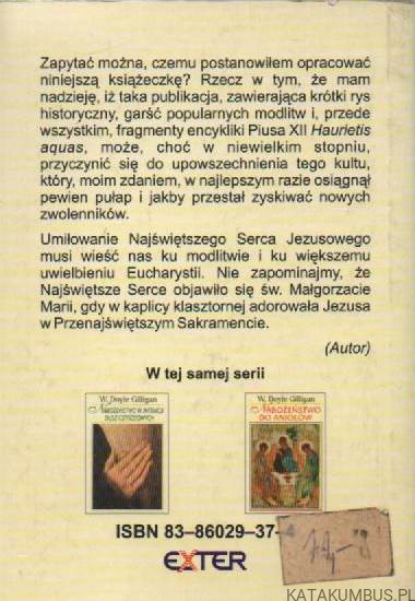 Nabożeństwo do Najświętszego Serca Jezusowego. W. DOYLE GILLIGAN
