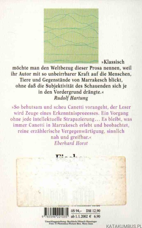 Die Stimmen von Marrakesch. ELIAS CANETTI