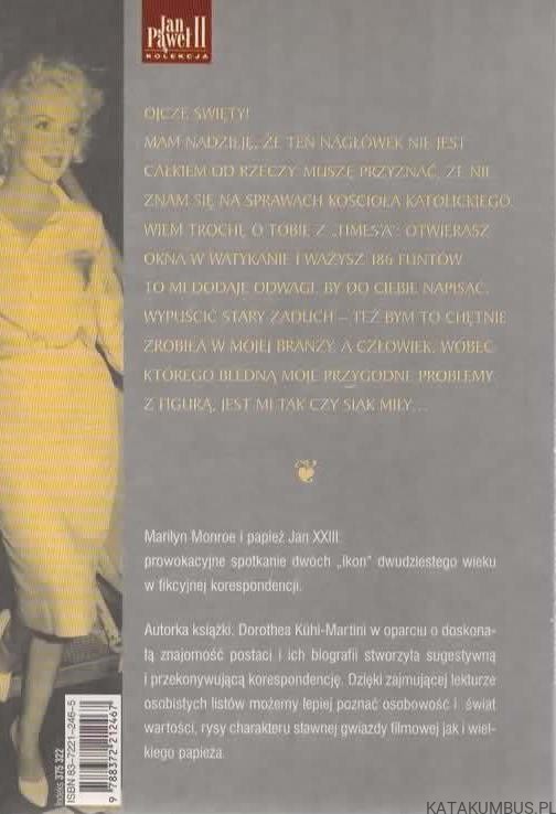 Marilyn i papież Jan XXIII . DOROTHEA KUHL-MARTINI