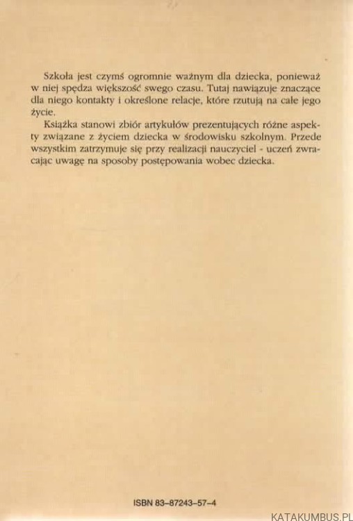 Dziecko i szkoła. Praktyczny poradnik dla rodziców, wychowawców i nauczycieli. MANUEL TEJERA DE MEER
