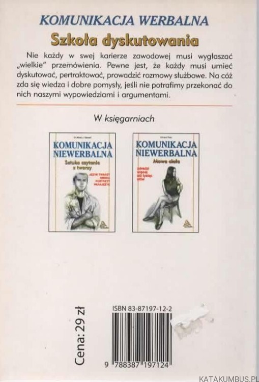 Szkoła dyskutowania. Komunikacja werbalna. Techniki argumentacji, dyskusje, dialogi. HEINZ LEMMERMANN
