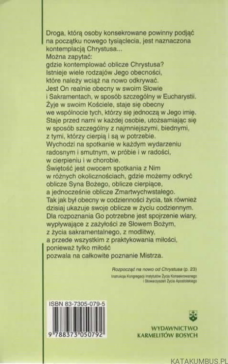 Zapatrzeni w Chrystusa. DOMINIK WIDER OCD