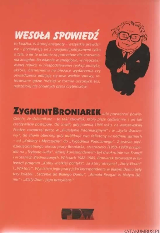 Wesoła spowiedź. ZYGMUNT BRONIAREK