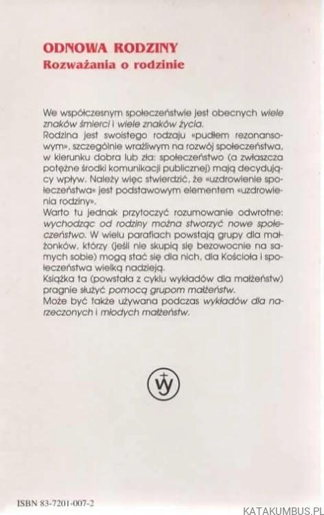 Odnowa Rodziny. NICOLA DE MARTIN