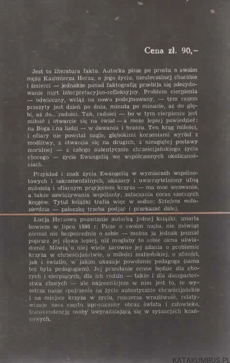 Sztafeta miłosierdzia. ŁUCJA HERZOWA