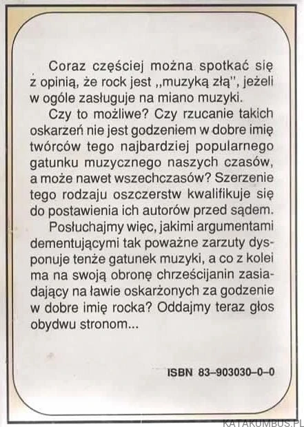Kto winien rock czy chrześcijaństwo ? IWONA ŁOŹNA. ELŻBIETA ŁOŹNA