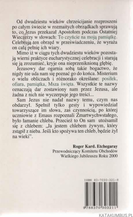Eucharystia sakrament nowego życia. PRACA ZBIOROWA