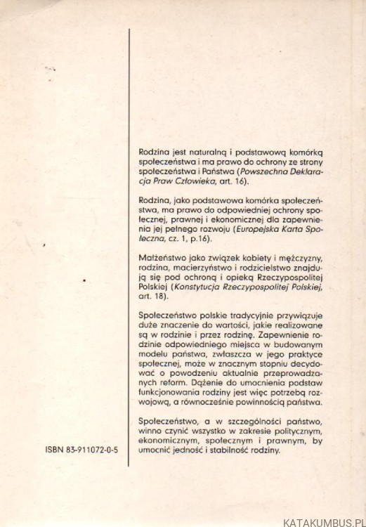Raport o sytuacji polskich rodzin. PRACA ZBIOROWA