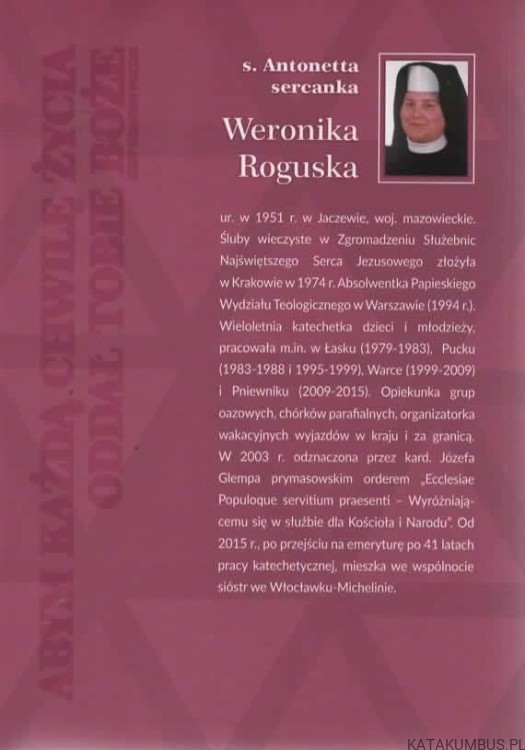 Św. Józef Sebastian Pelczar w służbie Bogu i człowiekowi. ANTONETTA WERONIKA ROGUSKA SŁ. NSJ