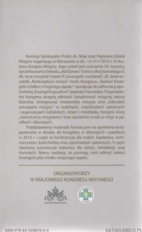 IV Krajowy Kongres Misyjny. Red. KS. DR ZBIGNIEW SOBOLEWSKI